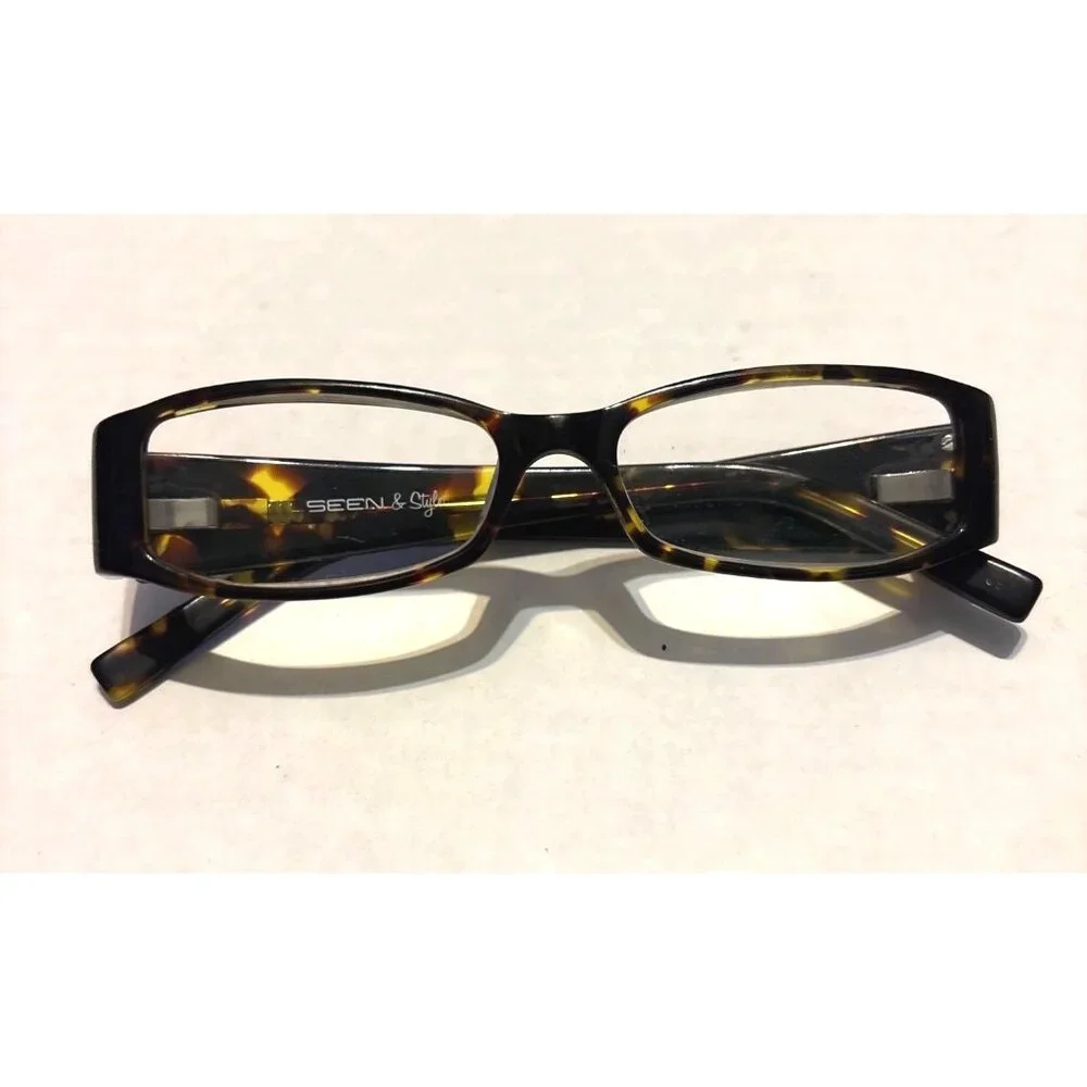 Seen & Style Frames Tortoiseshell Rectangular Optical Glasses Mod.714-C1 READ!